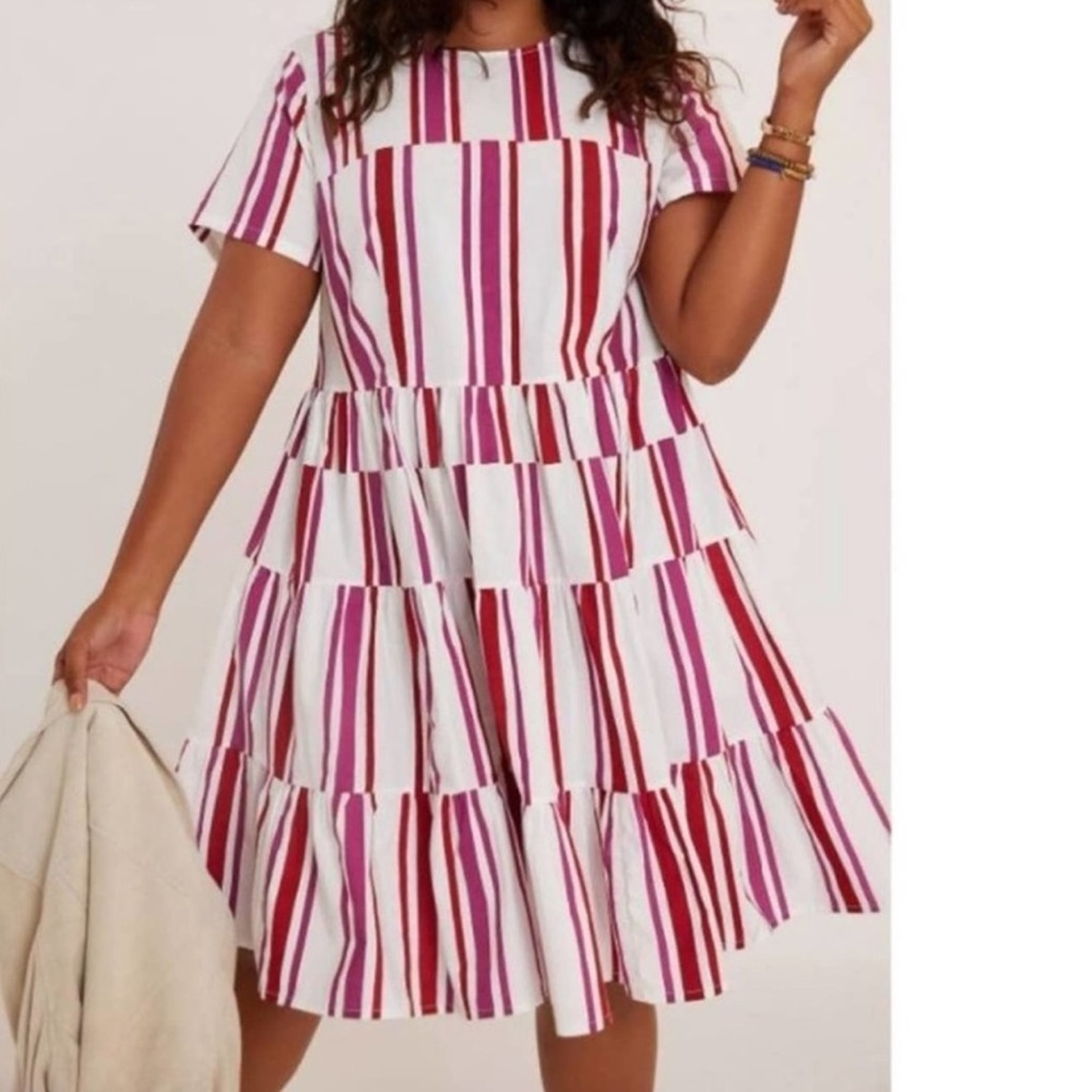 Anthropologie Anwen Tiered Tunic Dress Medium